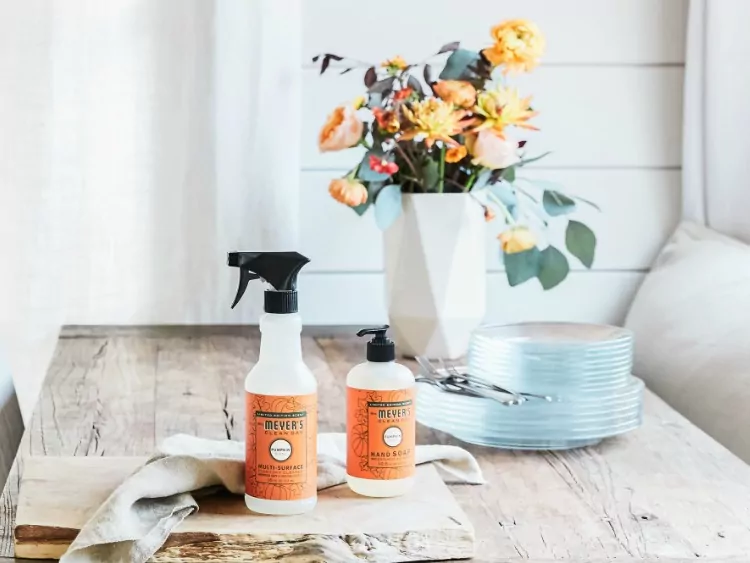 Prepare your home for Fall with these cleaning products from Mrs. Meyers.