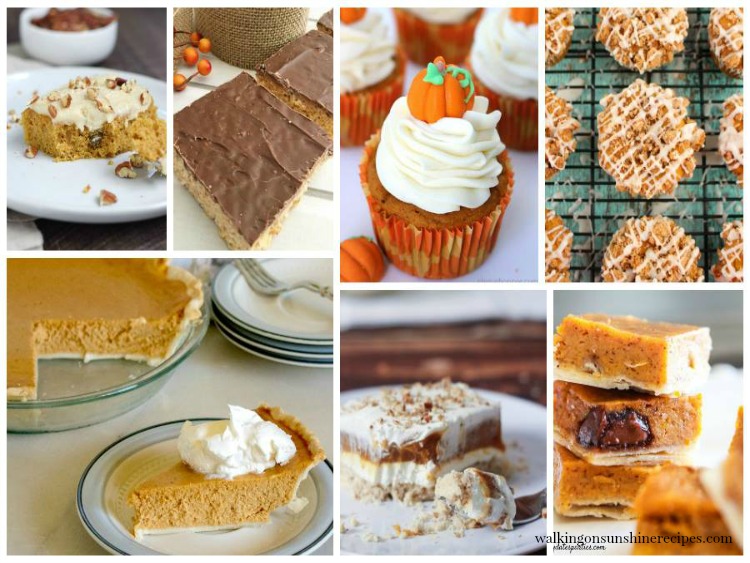 Pumpkin Spice Desserts - Delicious Dishes Recipe Party | Walking on ...