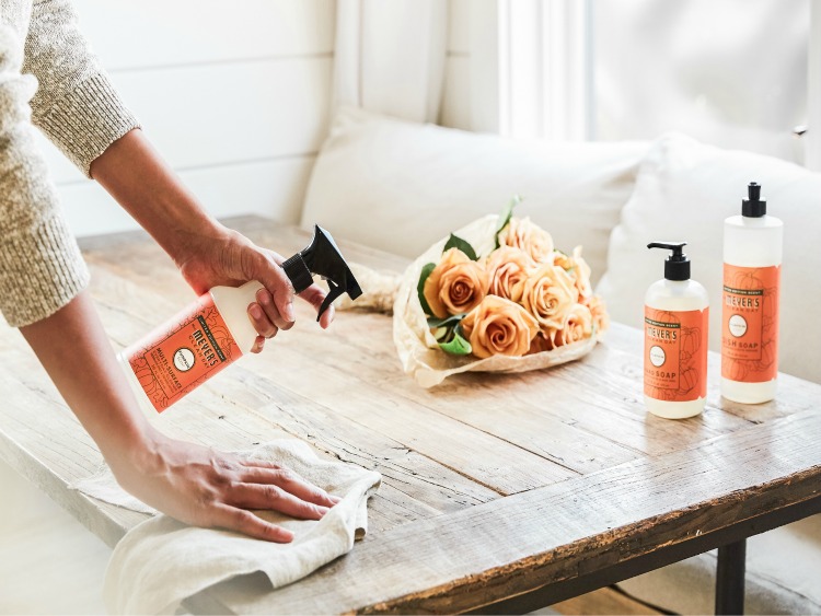 Prepare your home for Fall with these cleaning products from Mrs. Meyers.