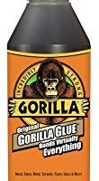 Gorilla Original Gorilla Glue, Waterproof Polyurethane Glue, 18 ounce Bottle, Brown