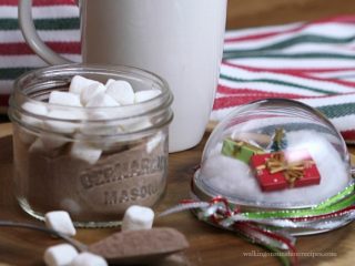 Snow Globe Hot Chocolate - Walking On Sunshine Recipes