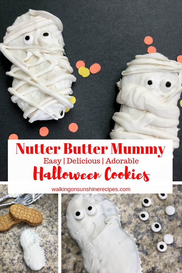 Nutter Butter Mummy Cookies | Walking on Sunshine Recipes