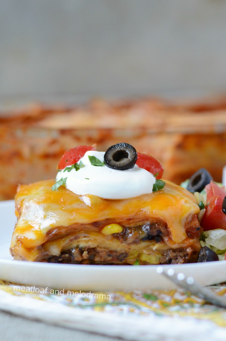 Southwest Lasagna from Meatloaf and Melodrama