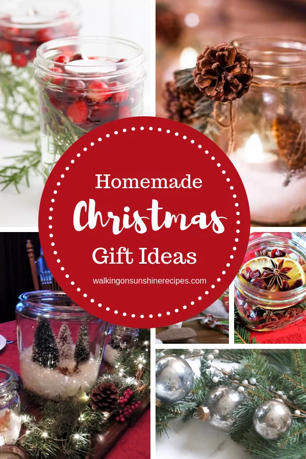 10 Christmas Homemade Gift Ideas to help us all get a jump start on the holiday season along with a $75 Hobby Lobby Giveaway! 