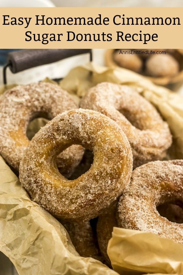 Easy Homemade Cinnamon Sugar Donuts from Ann's Entitled Life