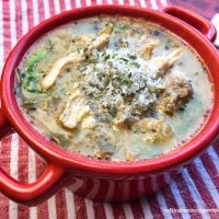 Instant Pot Chicken Mushroom Florentine Soup