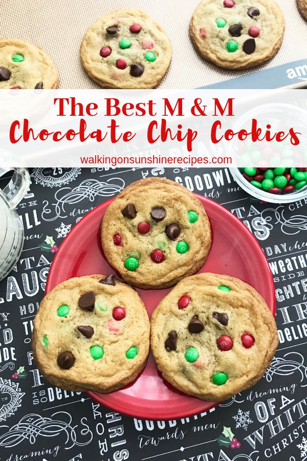 M&M Chocolate Chip Cookies are soft with crispy edges and full of flavor and will make the perfect homemade cookie gift for the holidays. M&M Chocolate Chip Cookies are soft with crispy edges and full of flavor and will make the perfect homemade cookie gift for the holidays.