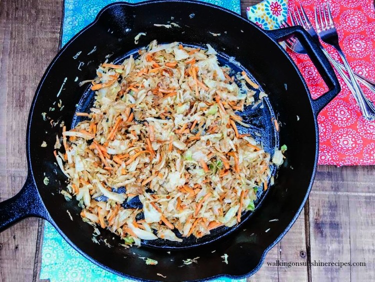 Cole Slaw Mixture for Air Fryer Wontons Appetizers from Walking on Sunshine Recipes