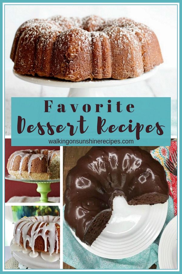Favorite Dessert Recipes from our kitchen to yours are featured this week with our Delicious Dishes Recipe Party.