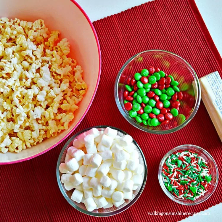 Ingredients for Sweet and Salty Candy Popcorn