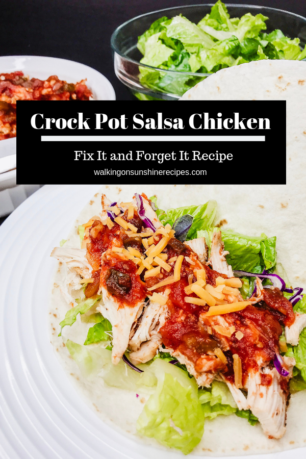 Crock Pot Salsa Chicken | Walking on Sunshine