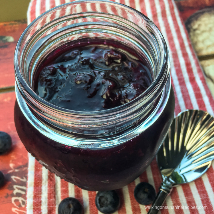 Homemade Blueberry Sauce - the perfect treat to pour over homemade pancakes or waffles Let me show you how easy it is to make this delicious recipe.