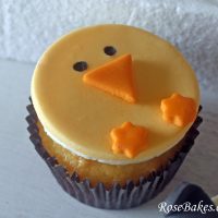 How to Make Fondant Chick Cupcake Toppers