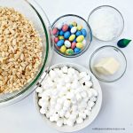 Ingredients for Easter Nest Krispies Treats