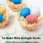 No Bake Rice Krispie Nests