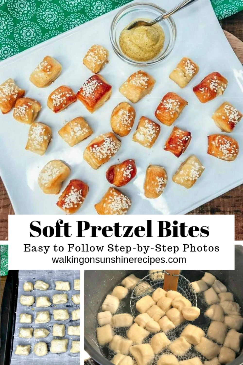 how to make homemade pretzel bites.