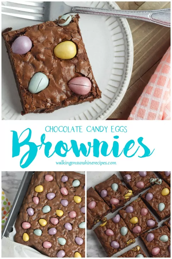Chocolate Candy Eggs Brownies