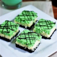 Grasshopper Cheesecake Squares