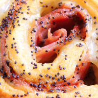 Baked Ham and Cheese Rollups