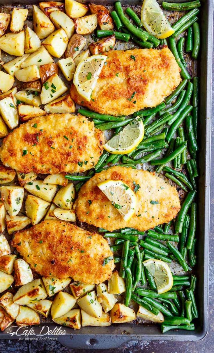 Lemon Parmesan Garlic Chicken & Veggies