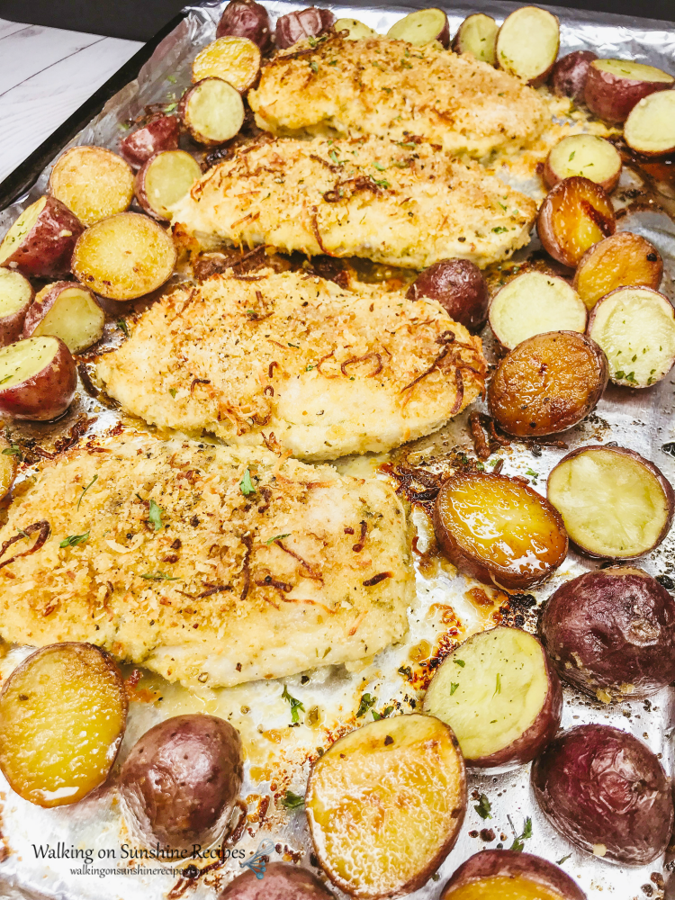 One Pan Chicken And Potatoes Walking On Sunshine Recipes