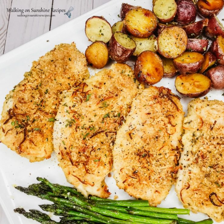 Sheet Pan Chicken and Potatoes with Roasted Asparagus
