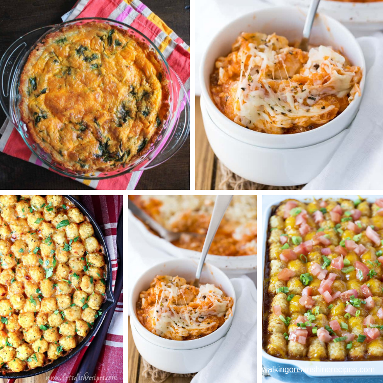 Tater Tot Casserole Recipes | Walking on Sunshine Weekly Meal Plan