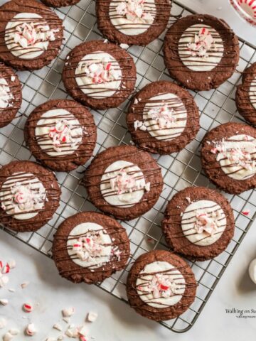 Chocolate Marshmallow Peppermint Cookies