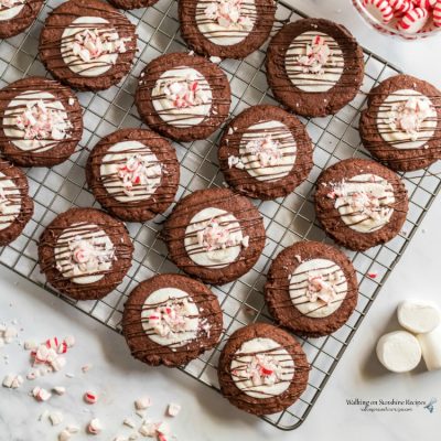 Chocolate Marshmallow Peppermint Cookies