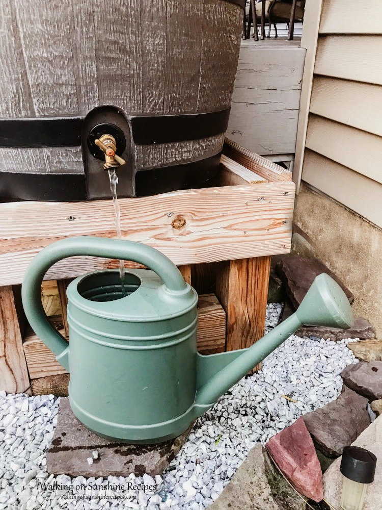 Rain Barrel with Watering Can
