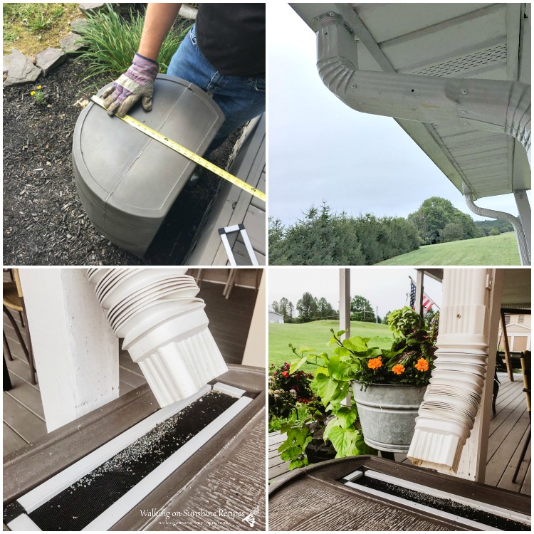 Steps for installing the garden rain barrel