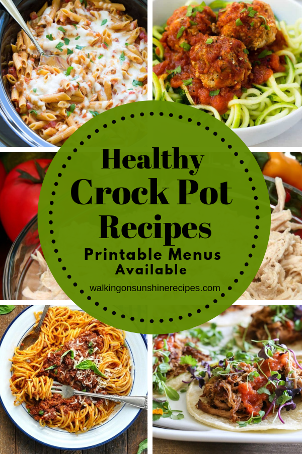 Healthy Crock Pot Meals | Walking on Sunshine Recipes