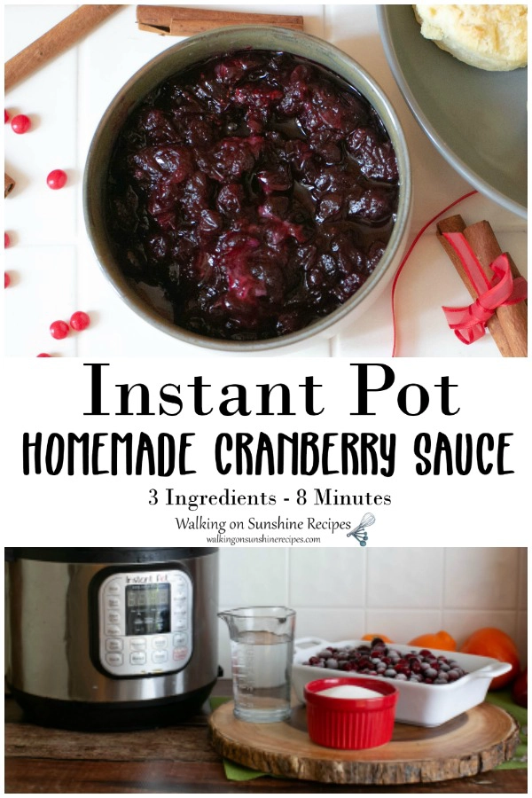 Instant Pot Homemade Cranberry Sauce