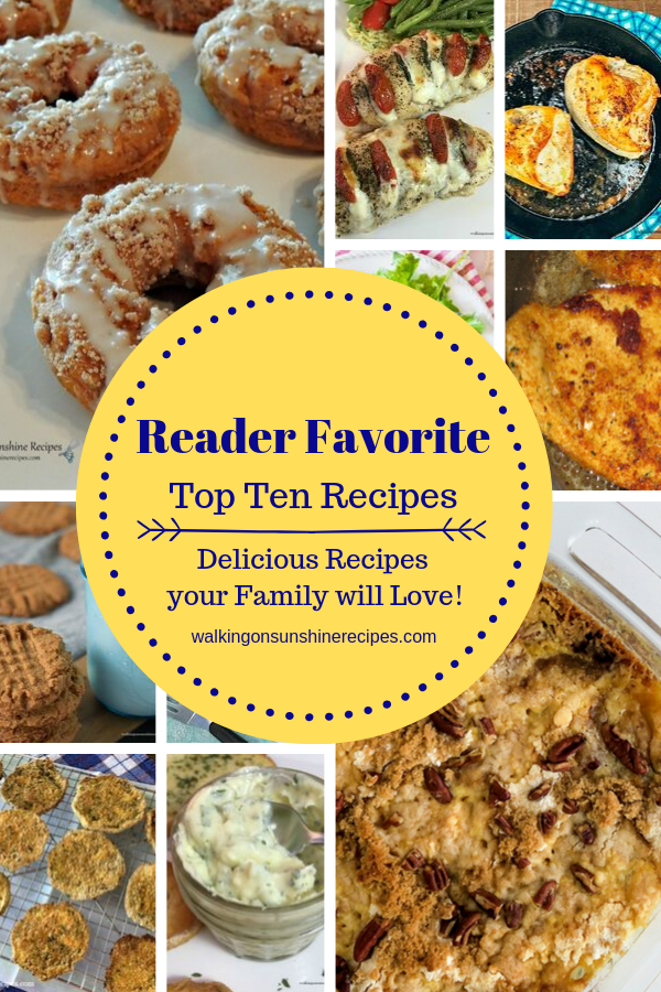 Top Ten Recipes | Walking On Sunshine Recipes