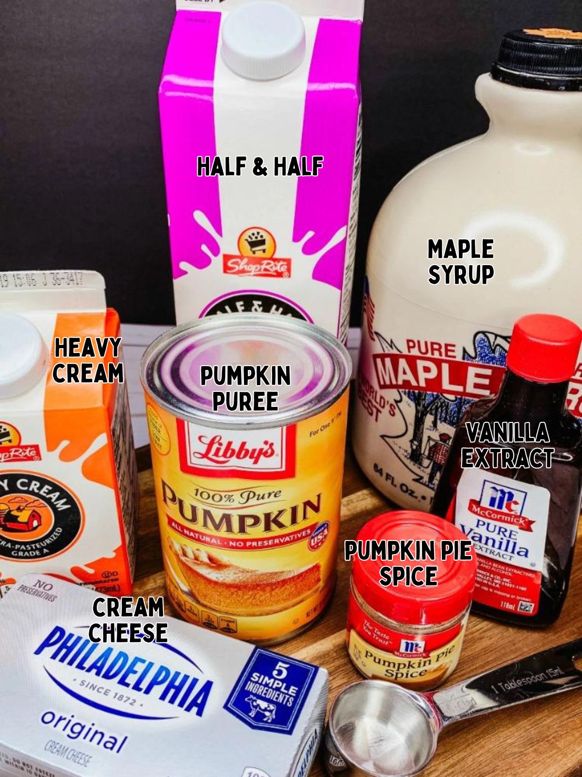 Ingredients for Pumpkin Mousse