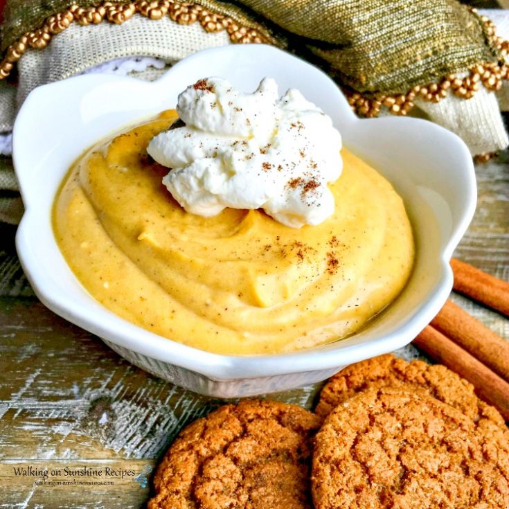 Pumpkin Mousse with Fresh Whipped Cream