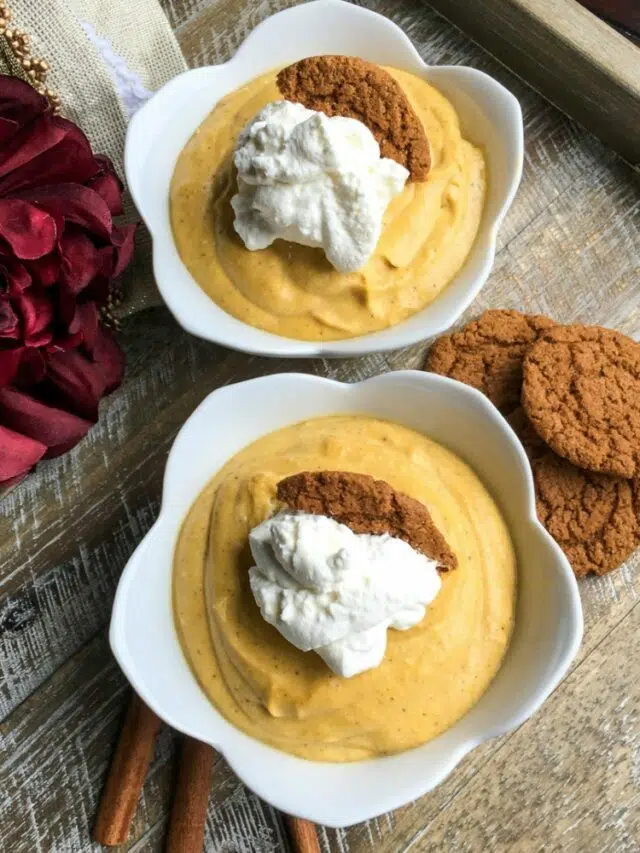 Pumpkin Mousse with Maple Whipped Cream Story