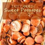 Candied Sweet Potatoes in baking dish ready to serve Pin from Walking on Sunshine Recipes