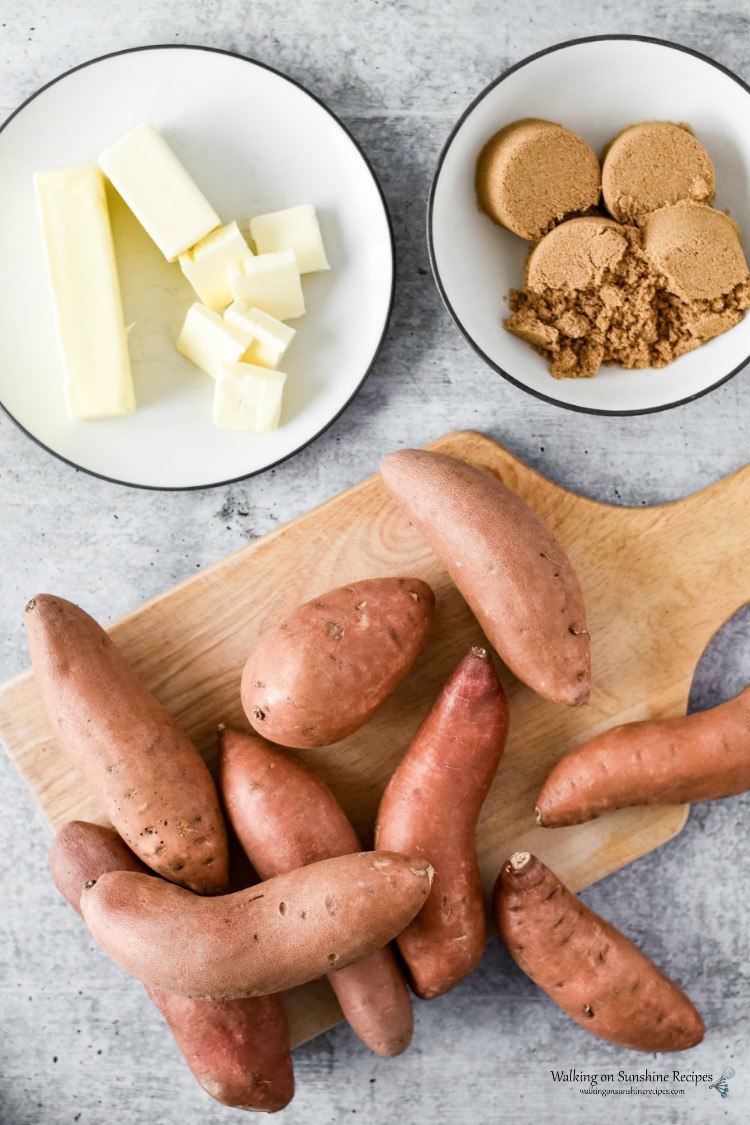 Ingredients for Candied Sweet Potatoes from WOS