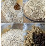 Add the dry ingredients to the wet for Classic Oatmeal Cookies