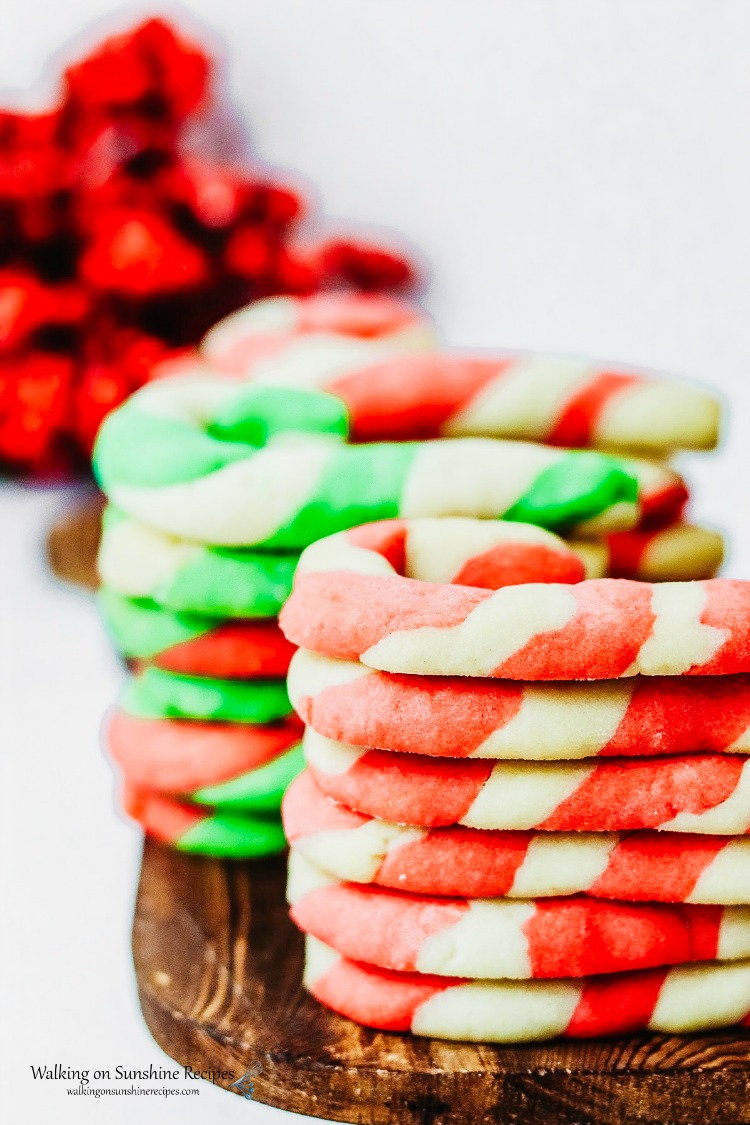 Candy Cane Sugar Cookies Recipe Walking On Sunshine Recipes