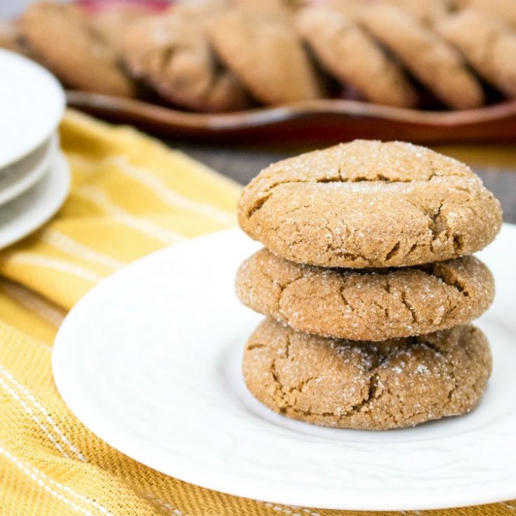 Chewy Gingersnap Cookies FEATURED photo