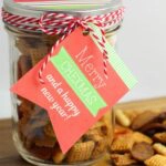 Chex Mix Gift Jar Pin Food Bloggers