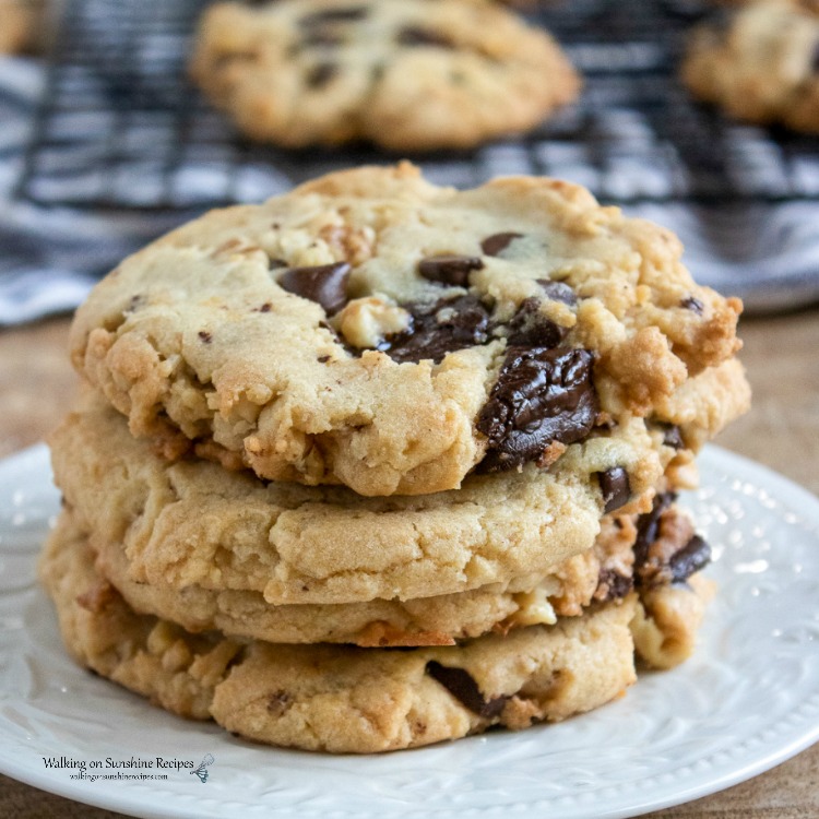 Walnut Chocolate Chip Cookies Recipe - Walking On Sunshine Recipes