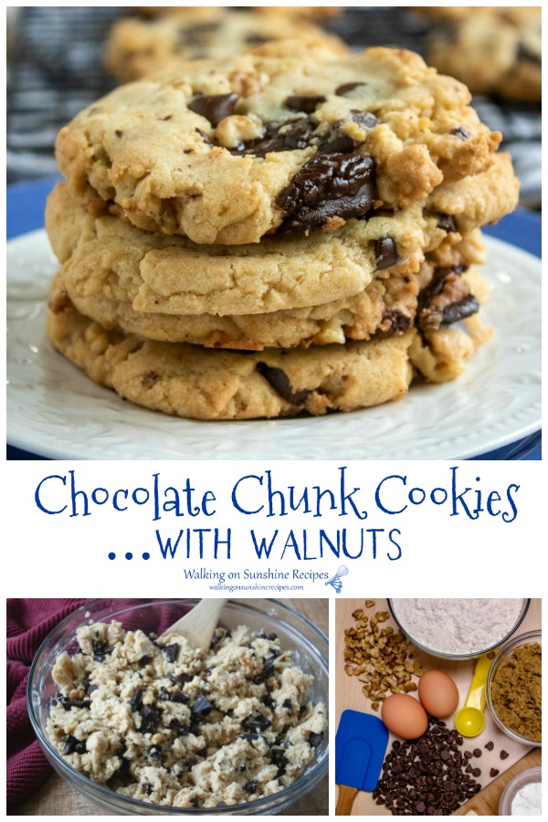 Chocolate Chunk Cookies with Walnuts 