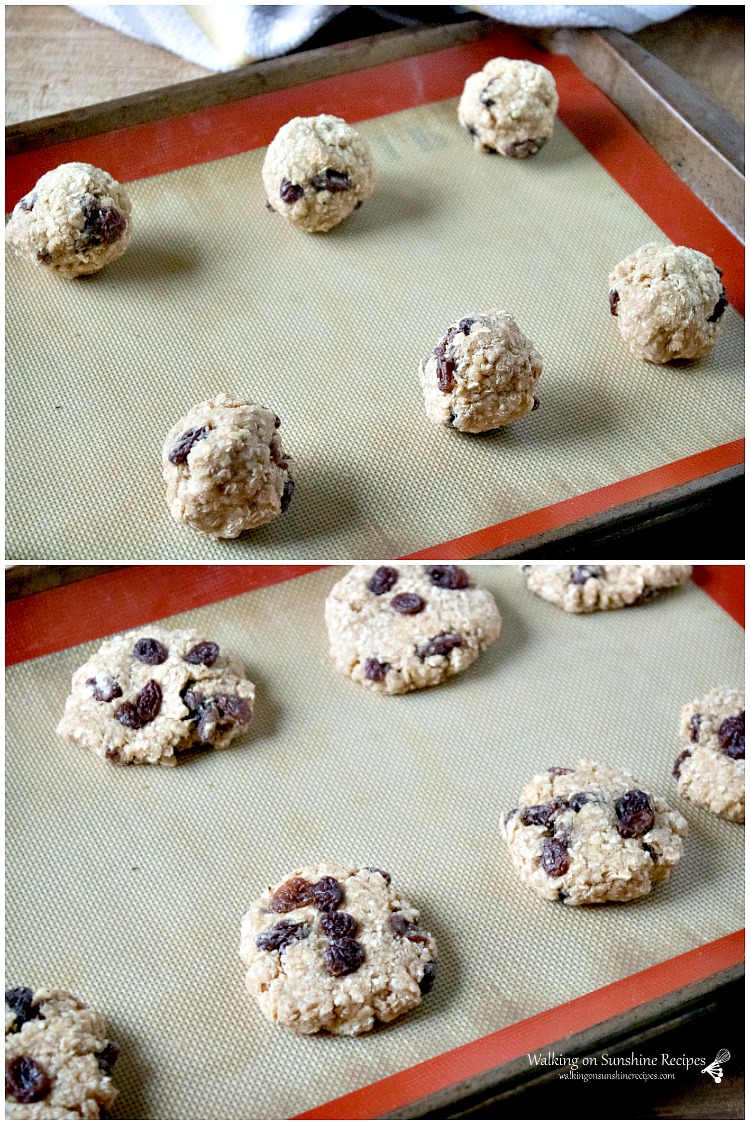 Classic Oatmeal Cookies - Soft and chewy yet crispy on the outside, these are going to become one of your favorite cookies to make all year long from Walking on Sunshine Recipes. Classic Oatmeal Cookies on baking trays