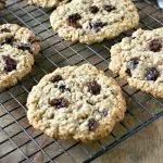 Classic Oatmeal Raisin Cookies on Baking Cooling Rack