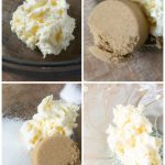 Cream butter with sugars for Classic Oatmeal Cookies