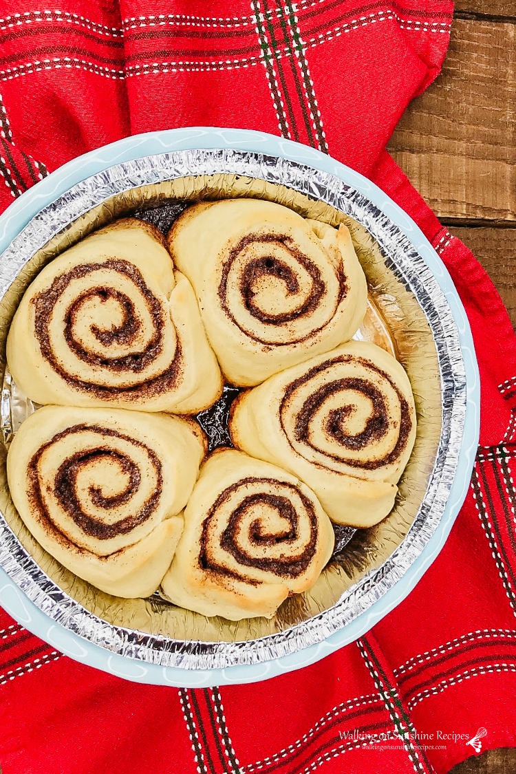 Freezer Friendly Homemade Cinnamon Rolls as Gift Baked from WOS