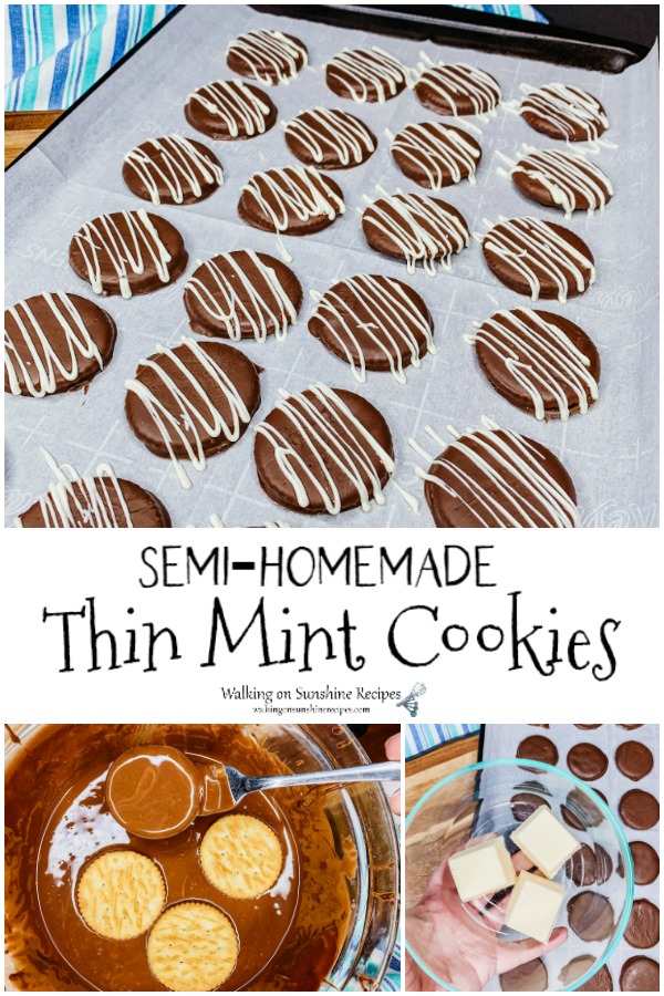 Semi-Homemade Thin Mint Copycat Girl Scout Cookies Recipe